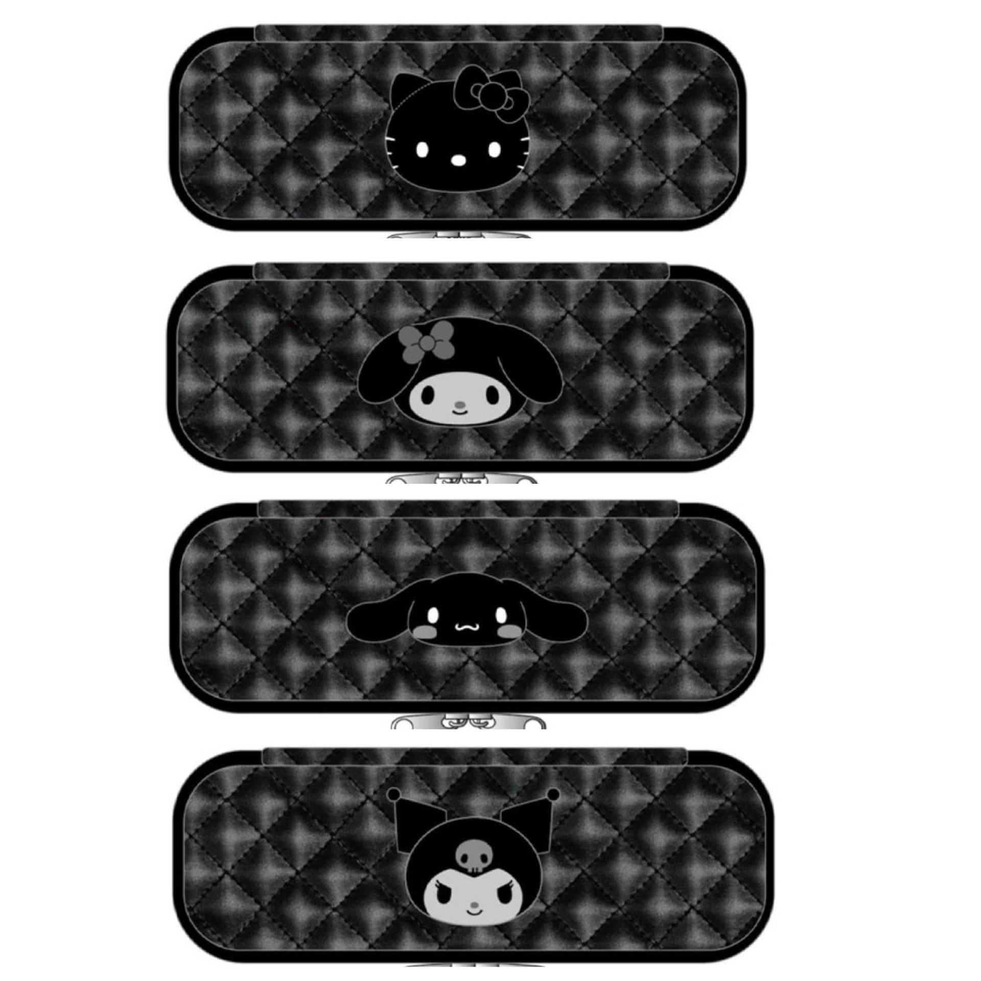 日本預訂📍日本Sanrio黑色風格系列 - 菱格圖案筆袋 2026年5月中下旬出貨