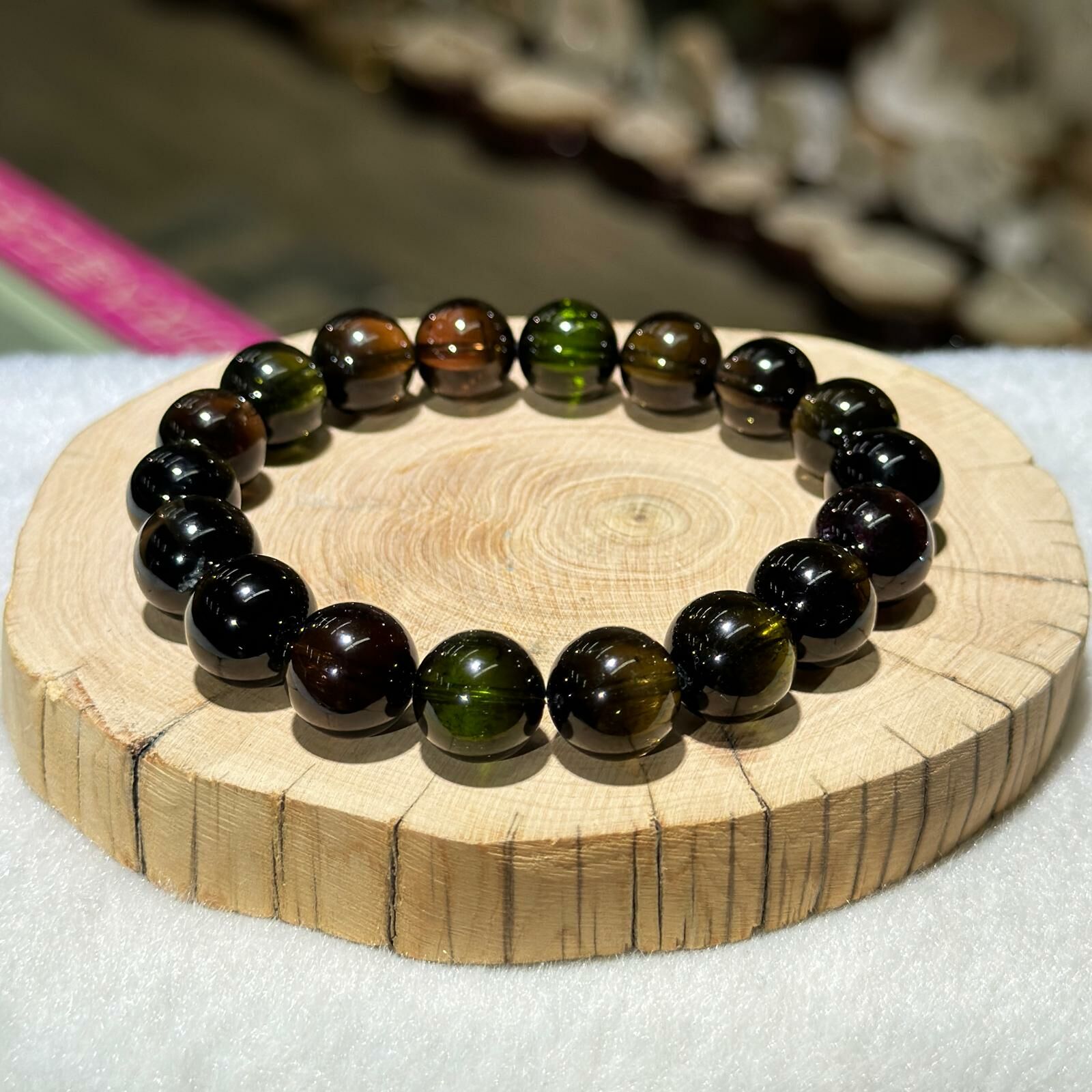 黑美人✨碧璽手串 11 mm +/-