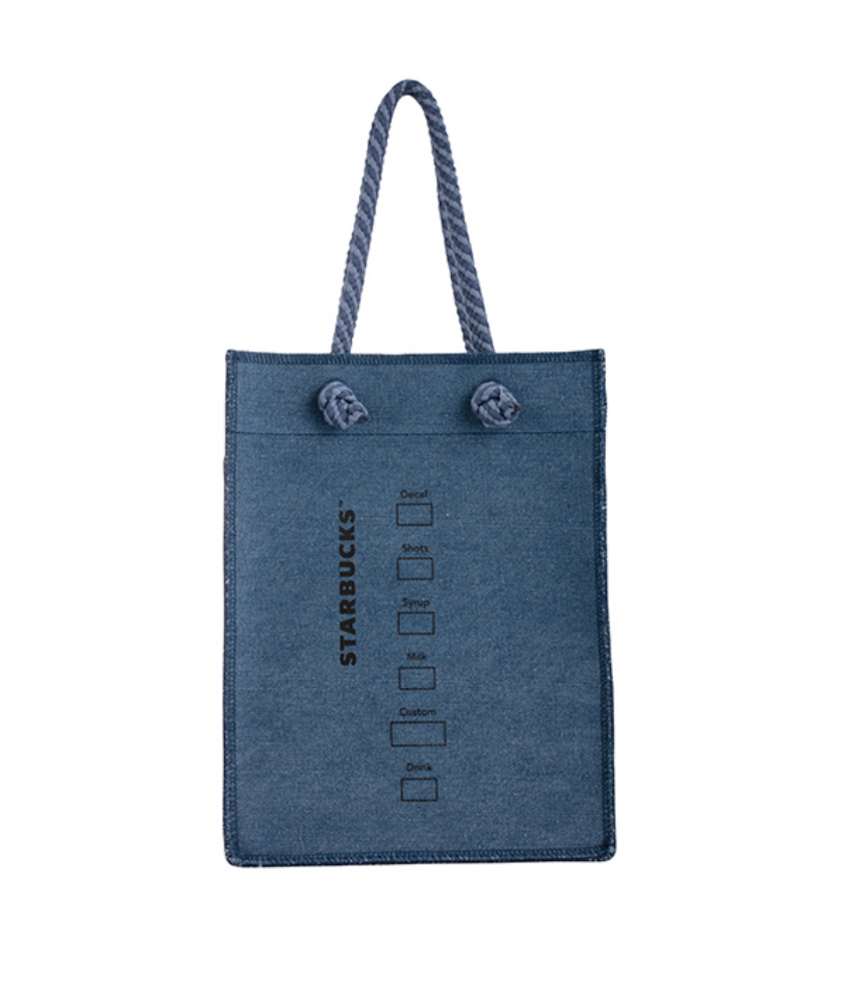 台灣直送 Starbucks棉繩丹寧女神提袋