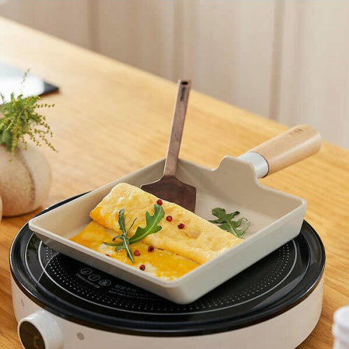 Neoflam - FIKA 15cm Square Egg Roll Pan 玉子燒平底鍋 (白色)