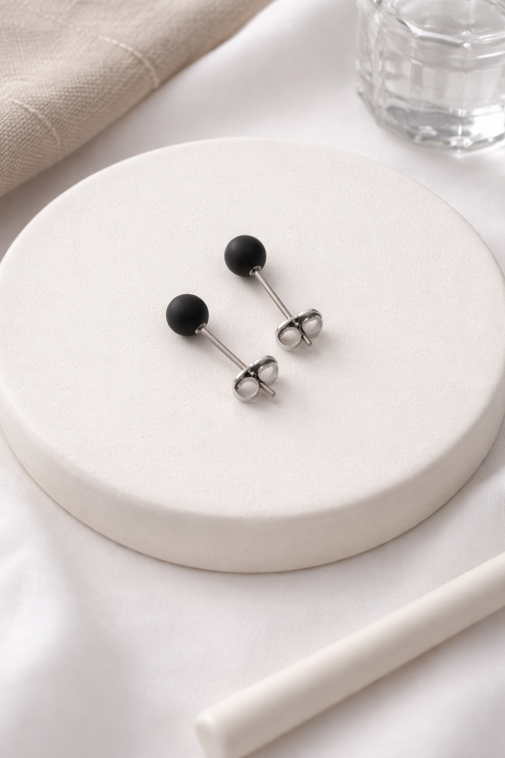 Ocr Matte Dot Stud Earrings