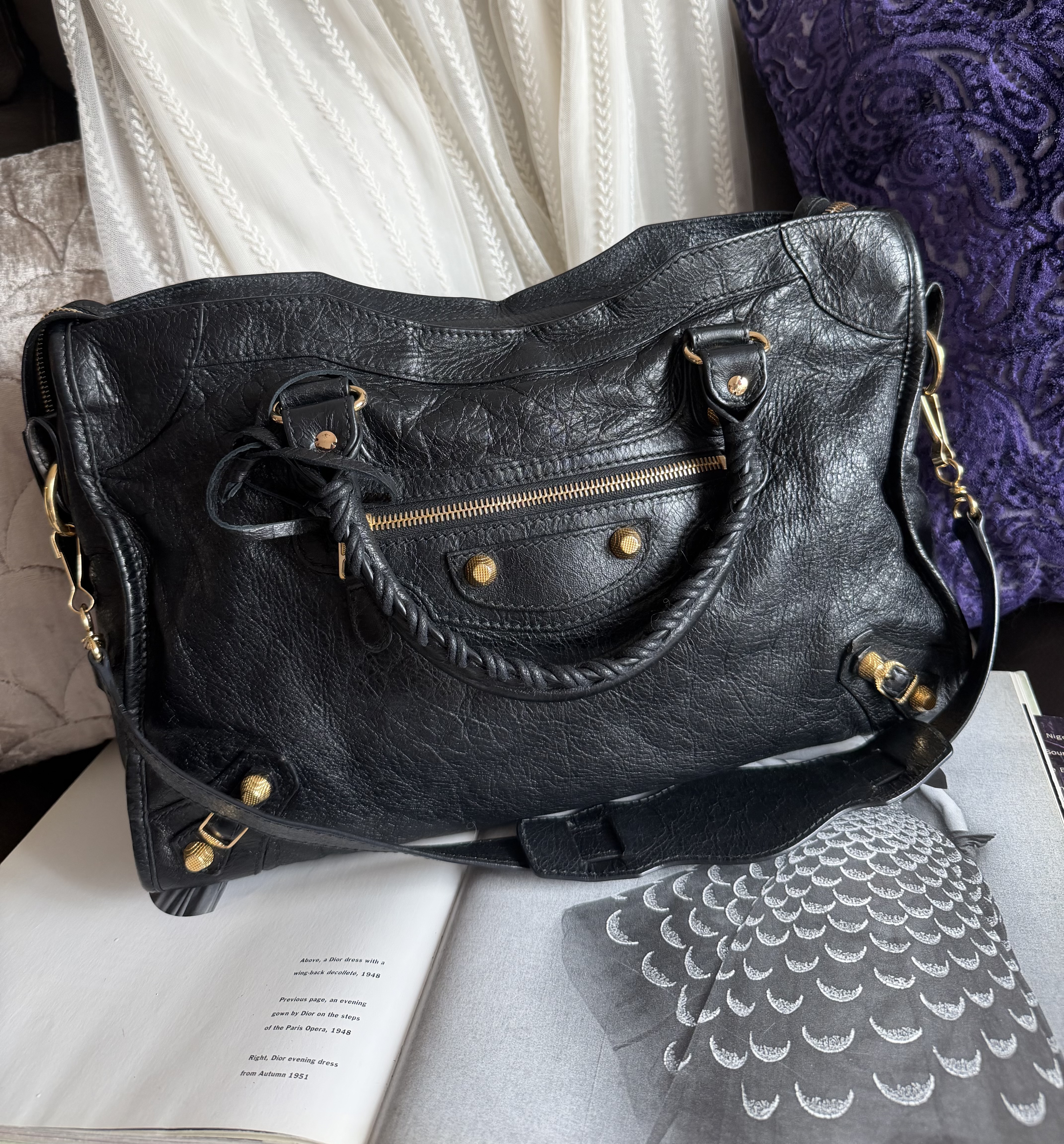 Balenciaga giant 12 gold black classic city 