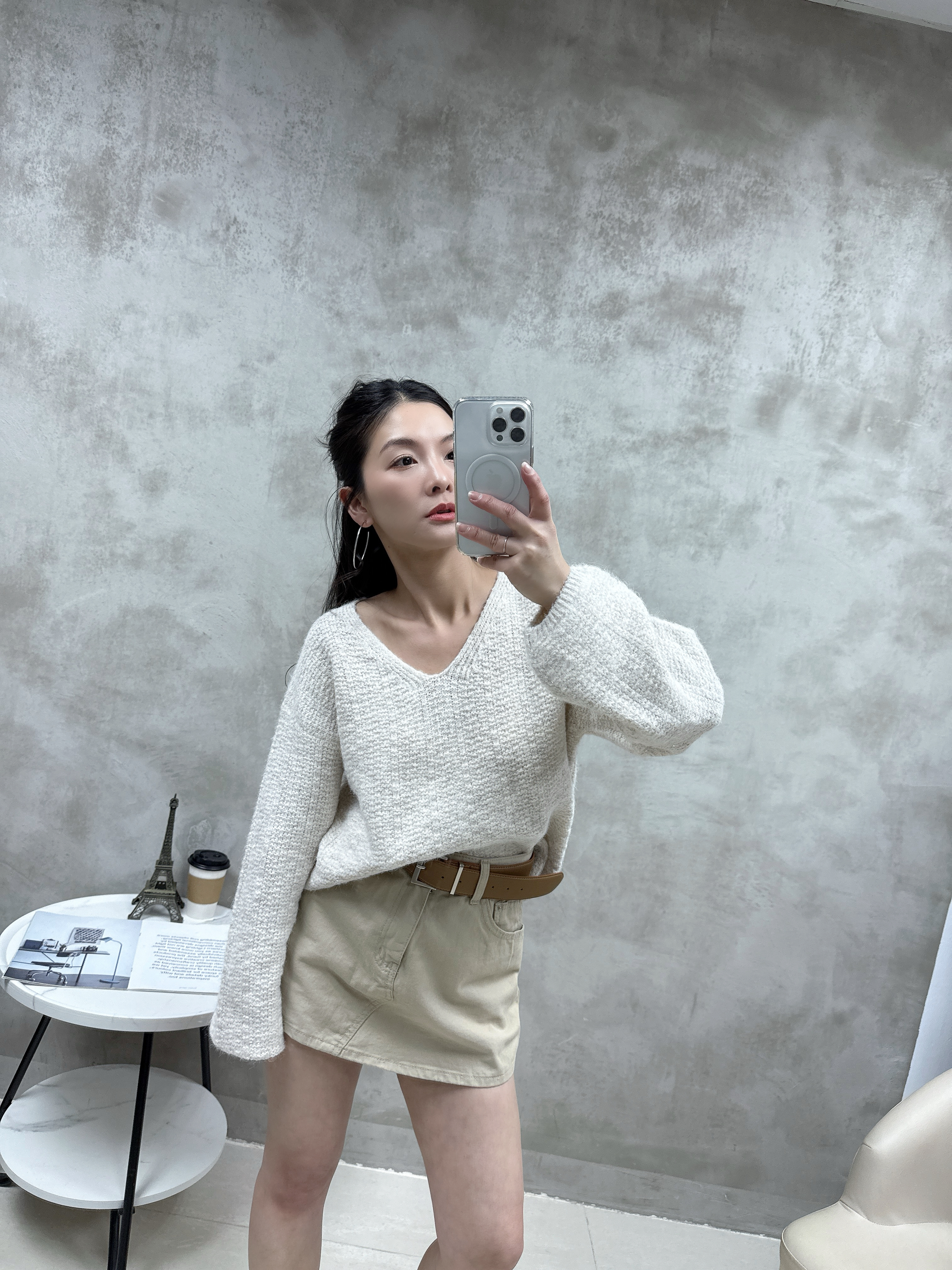 I06 洗水牛仔裙褲