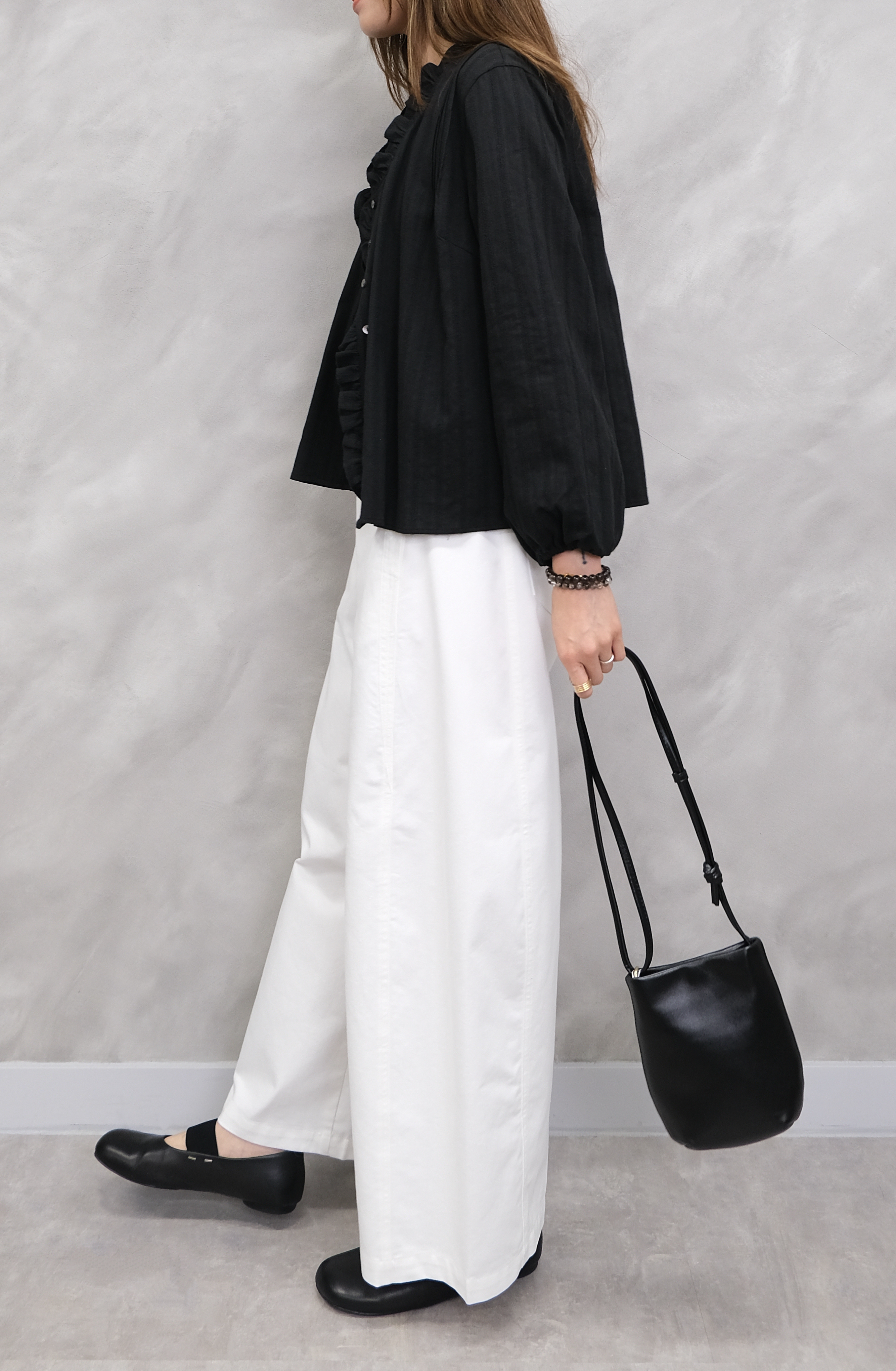 Mini leather knot bag