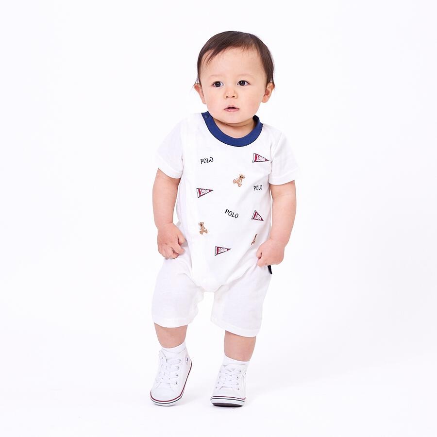 Polo Baby 熊仔印花連身衣 3色可選 70/80cm
