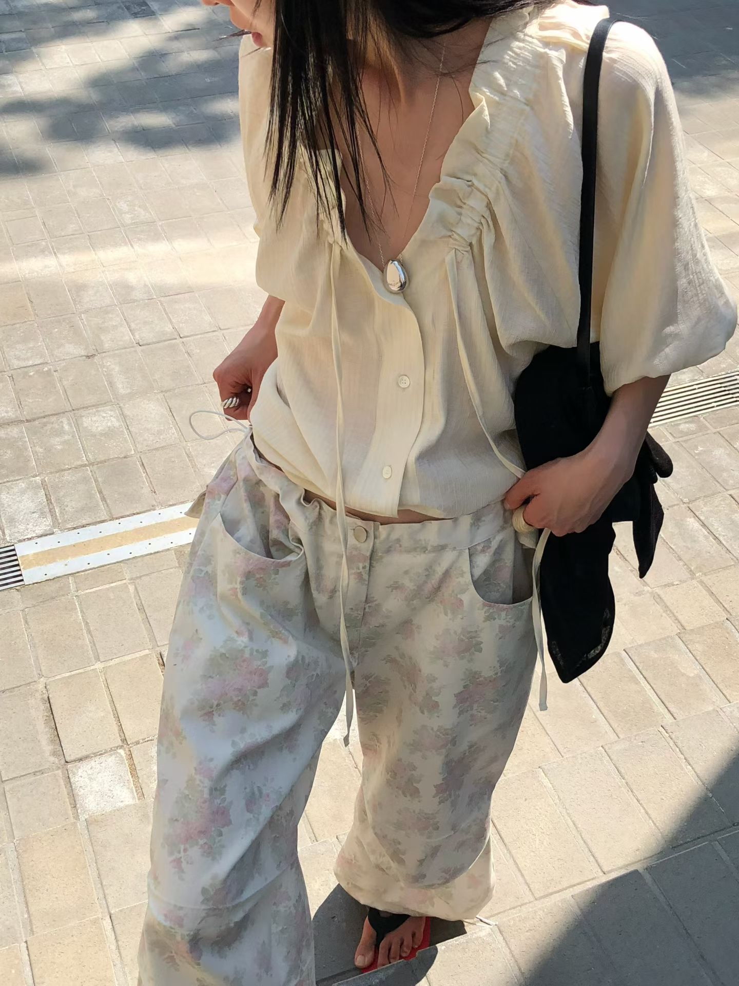 221331 摺邊領短袖恤
