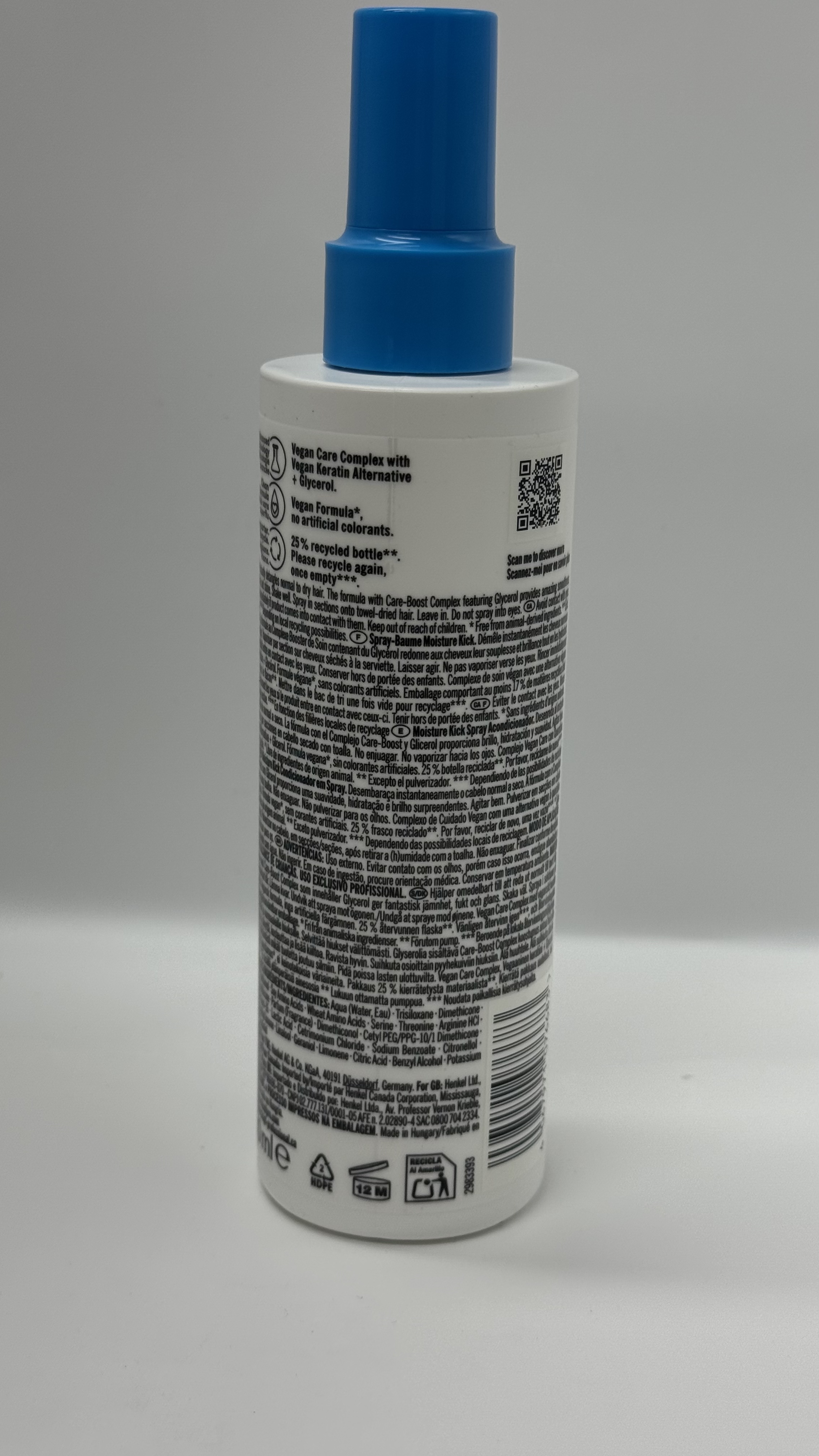 Schwarzkopf BC Hyaluronic Moisture Kick Spray Conditioner 200ml 