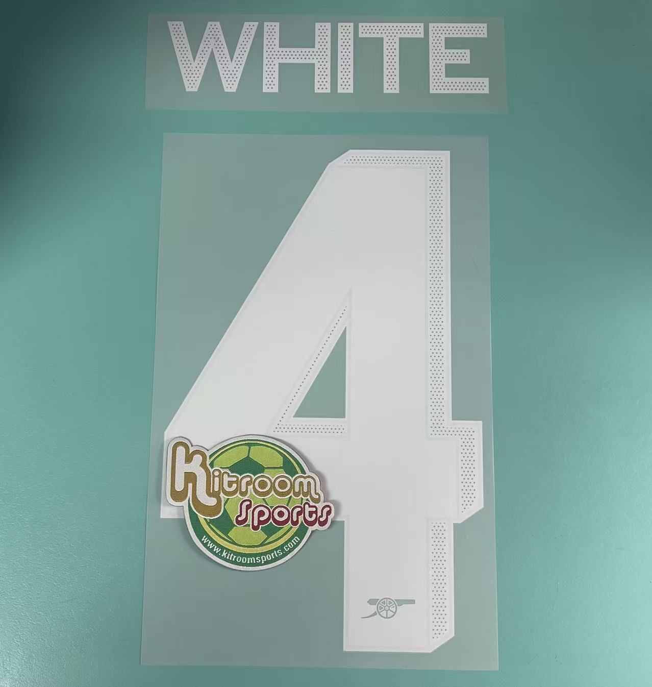 2023-24 Arsenal 3RD UCL Nameset #4 WHITE