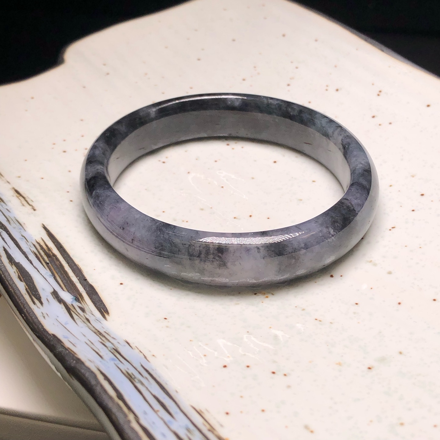 紫底烏雞貴妃鐲60.2mm