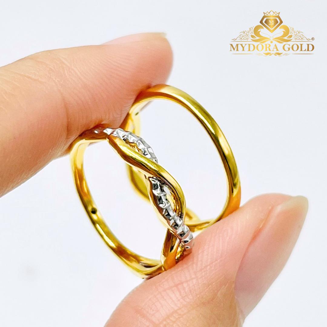 MYDORA Cincin Cross Wave Minimalist (5G) l EMAS 916/22K