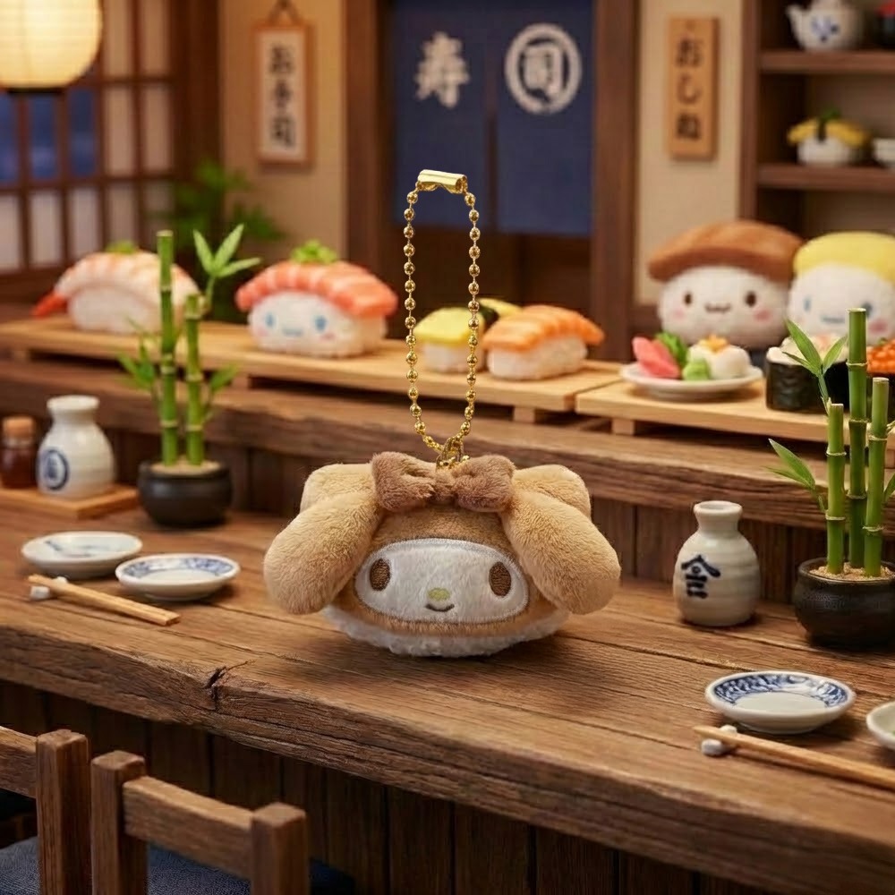 [Sanrio] Sushi 5cm公仔匙扣 (8種)