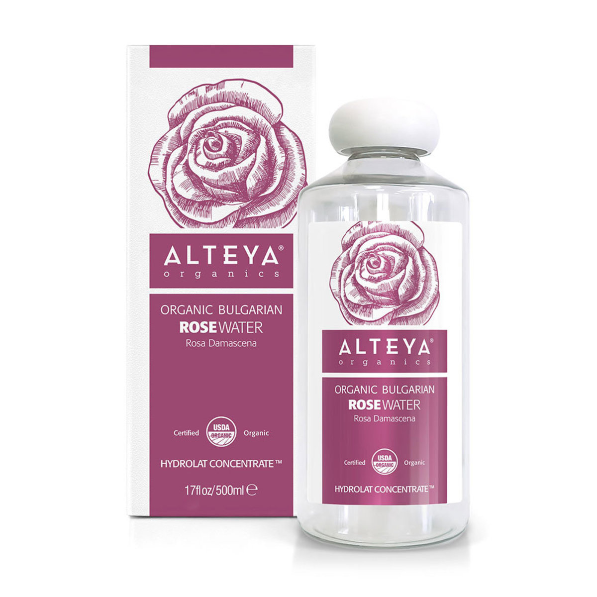 Alteya Organics 有機認證純保加利亞玫瑰花水 500ml
