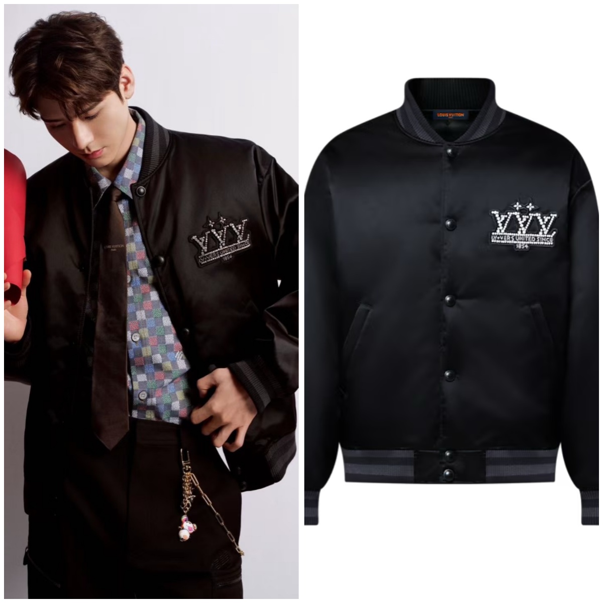 LV 奧鑽章仔棒球棉服