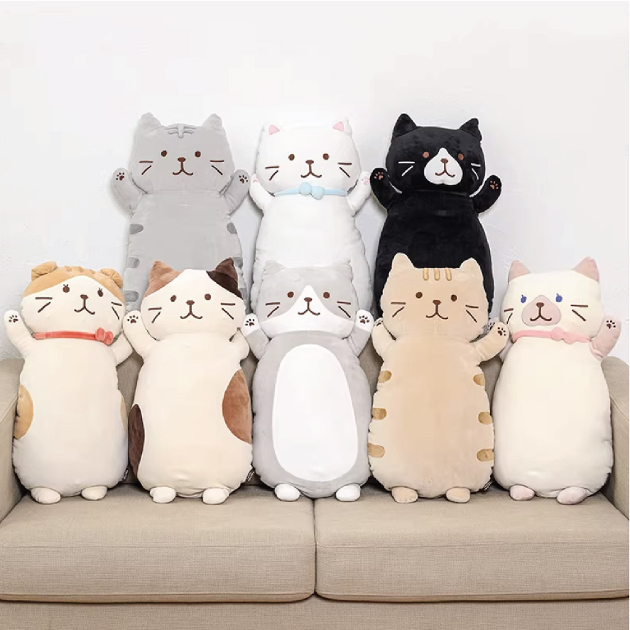 Fuku貓咪回彈柔軟抱枕