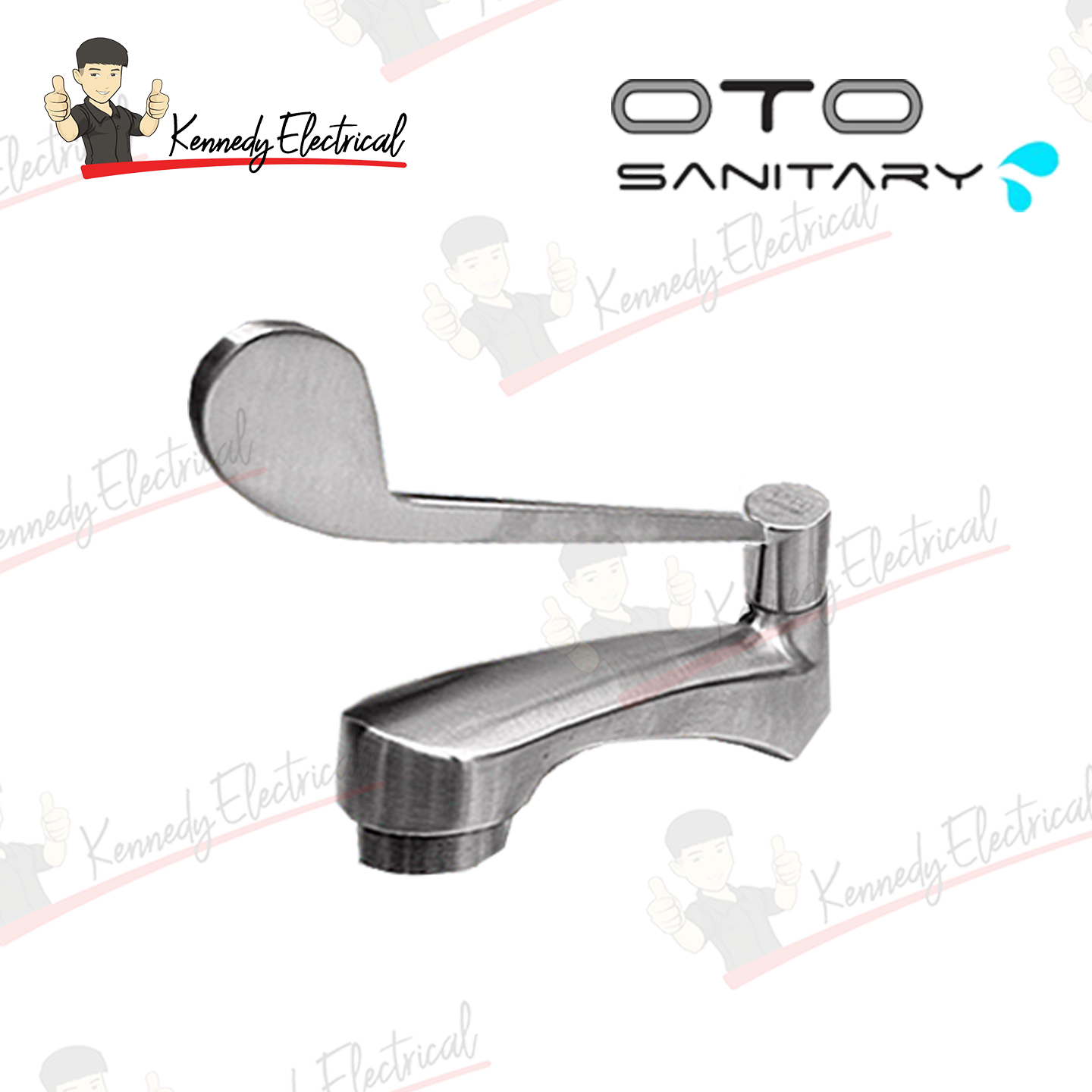Otosani 304# Stainless Steel Elbow Line Basin Tap (966-37#) OTO966-37