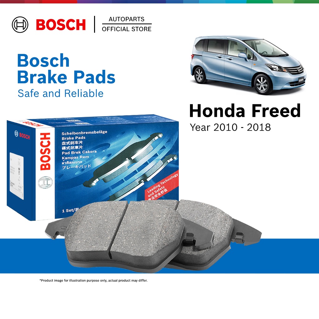 Bosch Front Brake Pads for Honda FREED (2010 - 2013) - 0986AB2544