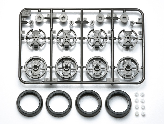 LARGE DIA. 1-WAY WHEEL SET (FOR SUPER X & XX CHASSIS)