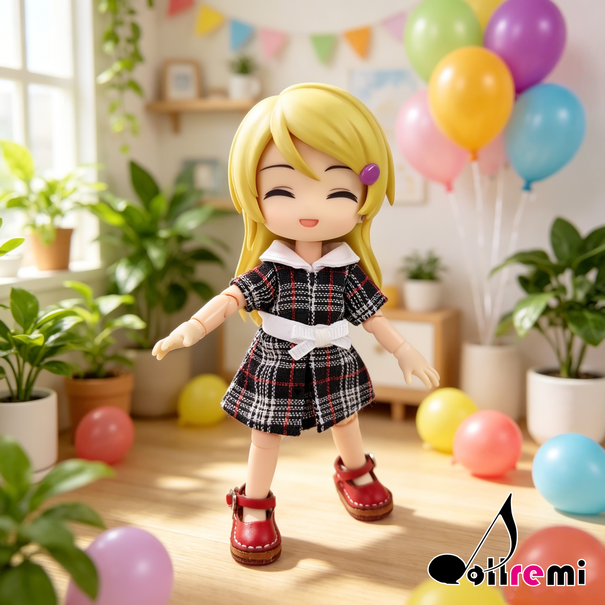 【dollremi】(OB0889) 格子連身裙 Plaid Dress
