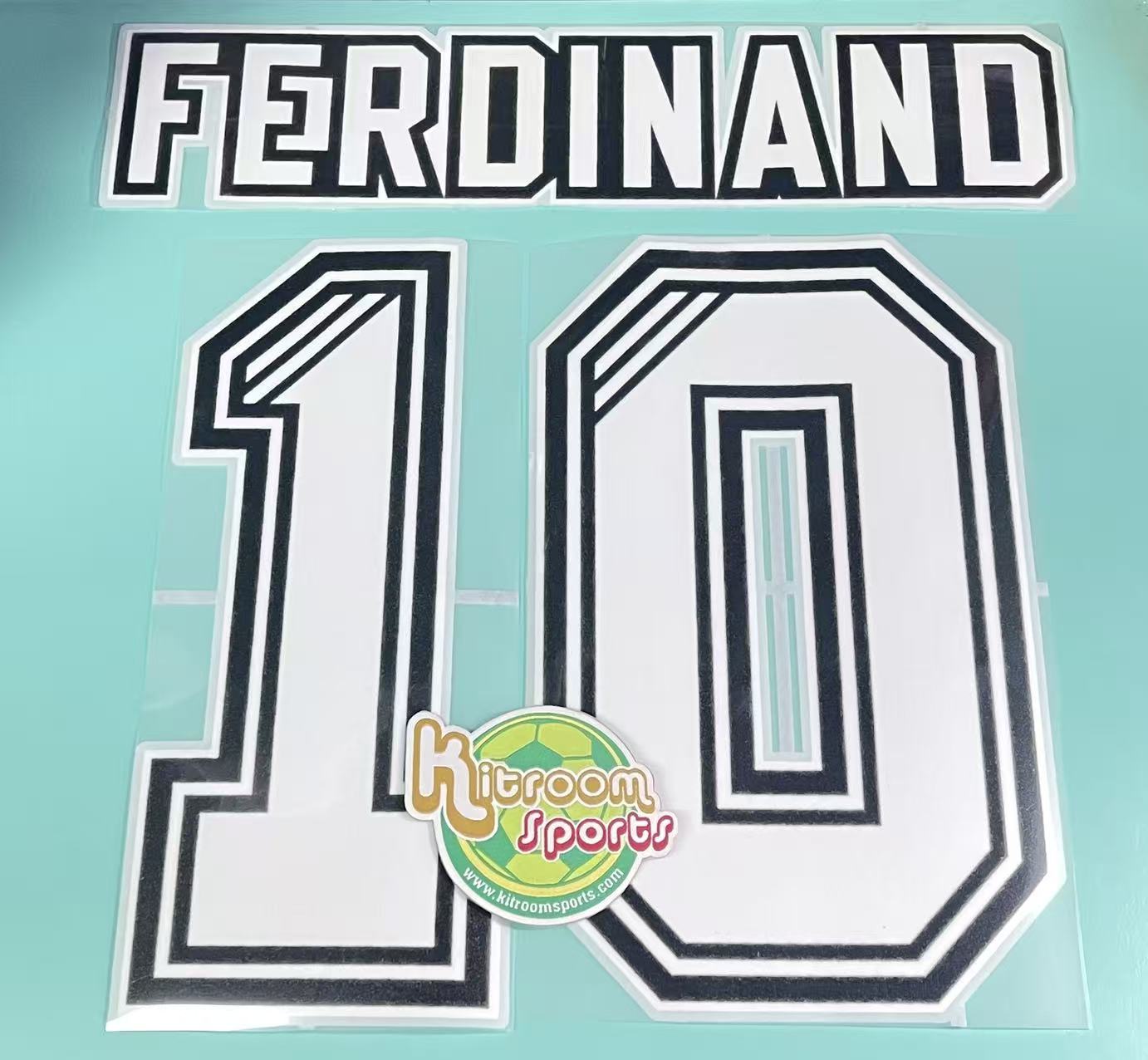 1995-96 Newcastle United Home Retro Nameset #10 FERDINAND
