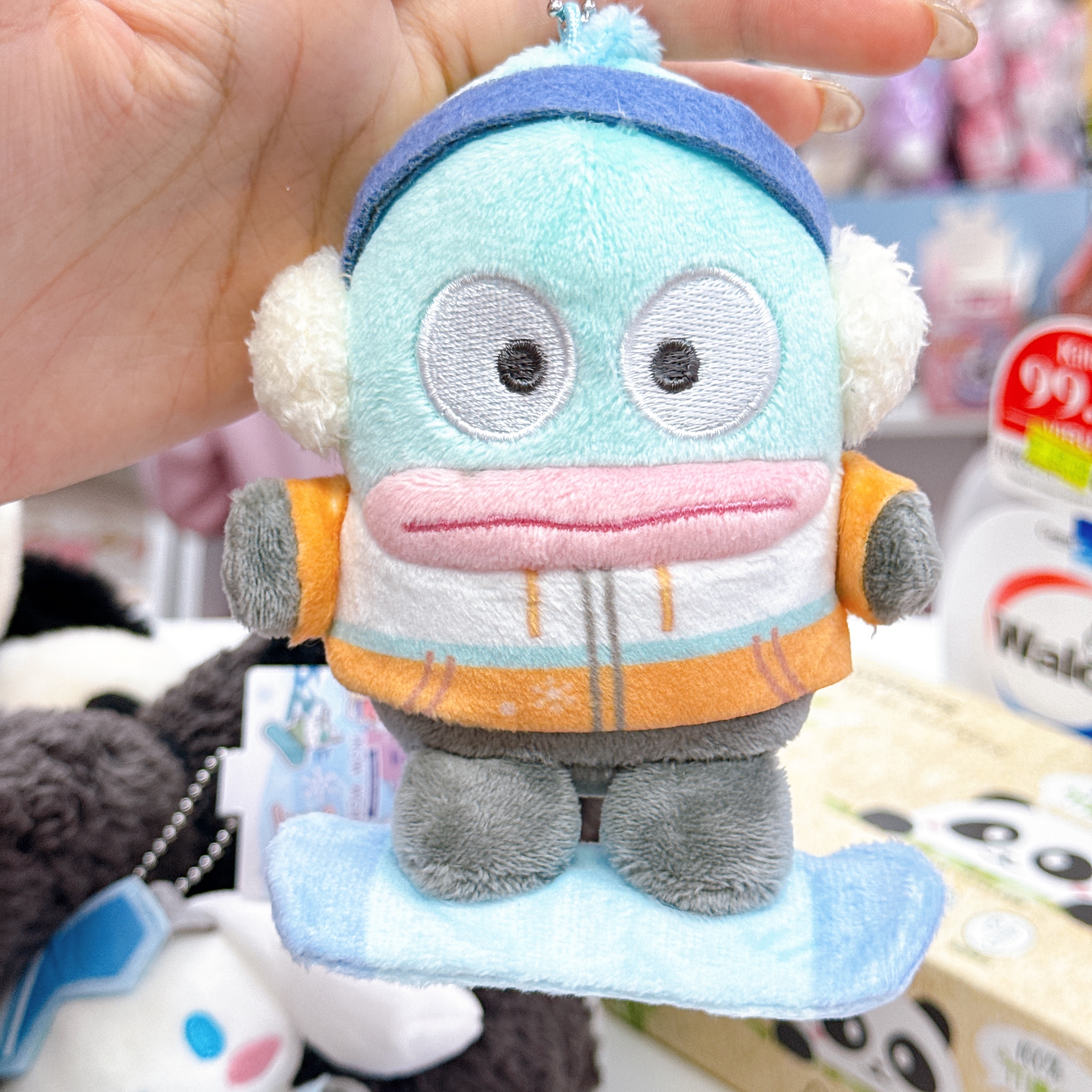 日本直送日本版Sanrio滑雪系列Kuromi肉桂狗水怪公仔掛飾