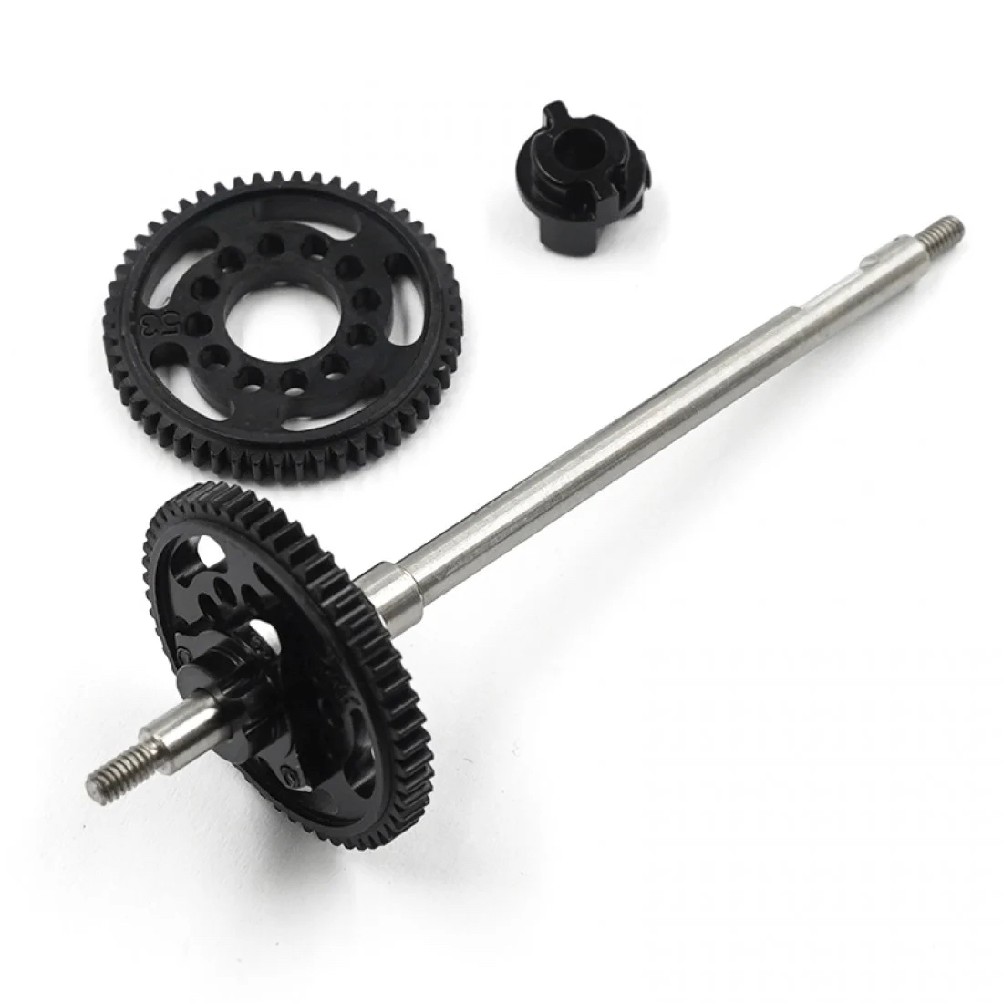 Yeah Racing 64 Titanium Solid Axle Shaft Set w/53T Delrin Gear For Kyosho Mini-Z MR-03/MR-04  KYMR-016BK