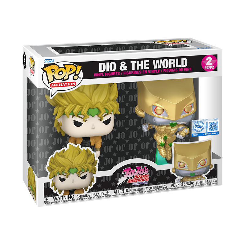 📦訂購 美國代購 Funko POP! JOJO'S BIZARRE ADVENTURE DIO & The World 2-Pack Figure JoJo的奇妙冒險 模型