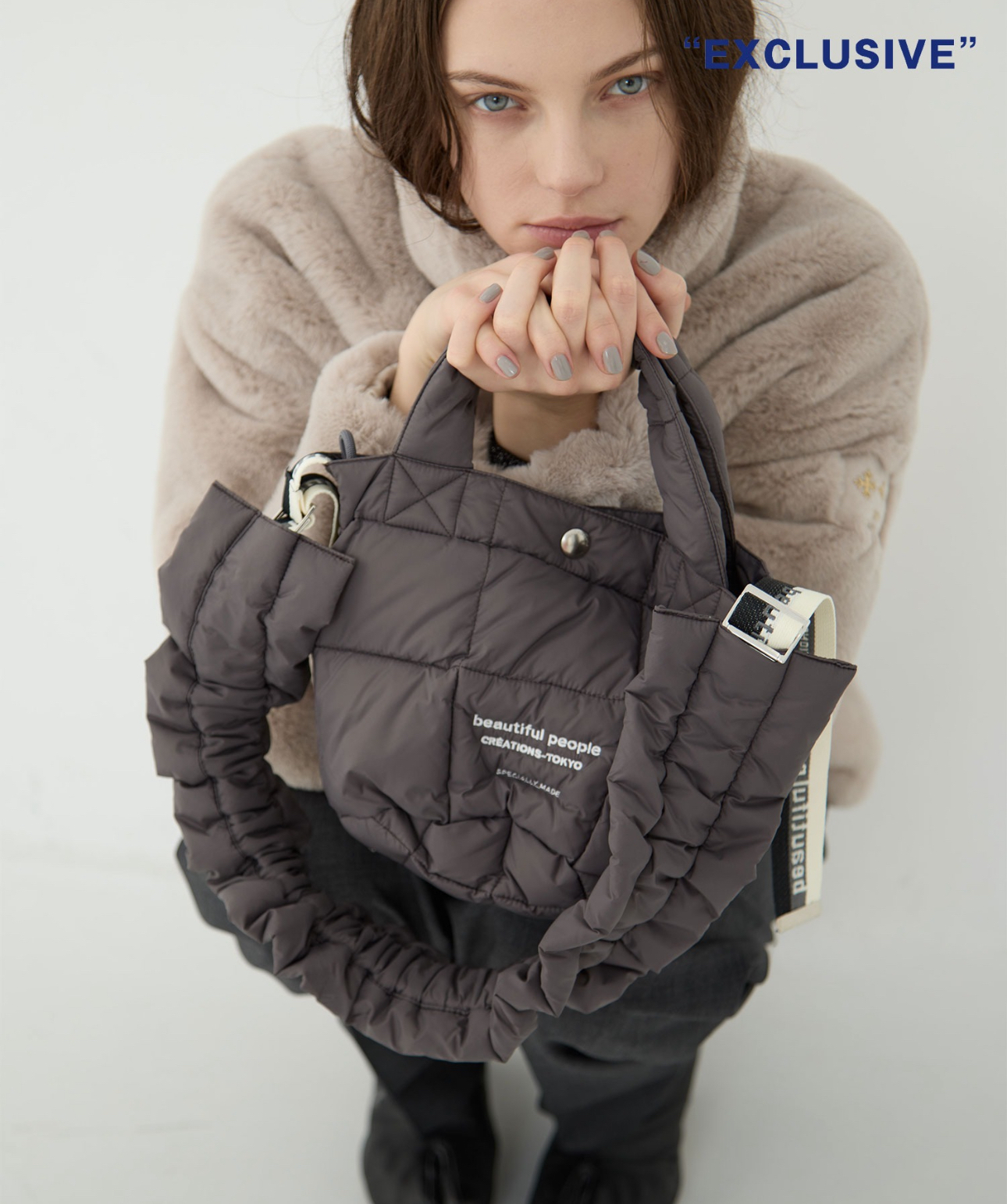 Beautiful People×THE TOKYO mini tote shoulder bag