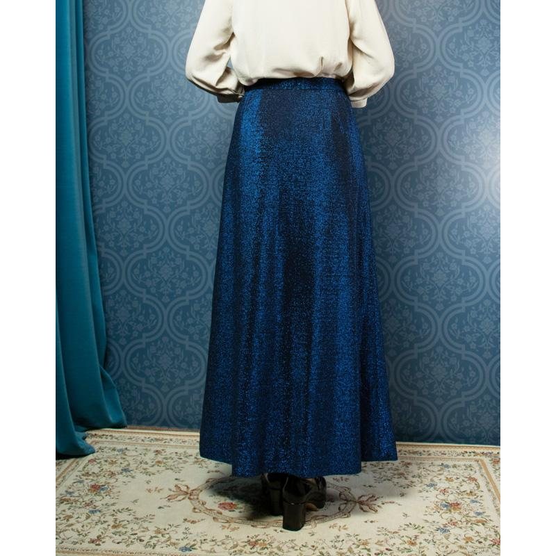 Vintage Midnight Glamour Glittering Skirt -Waist 27-29"(FK075)