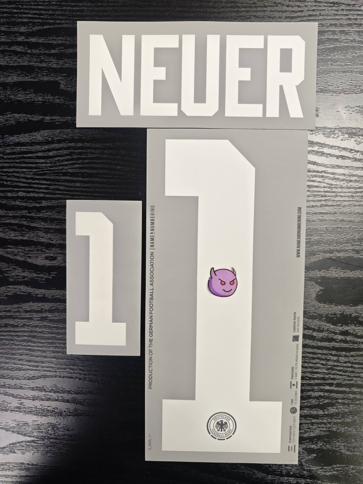 原裝 2026 德國 主 龍門 NEUER 印字