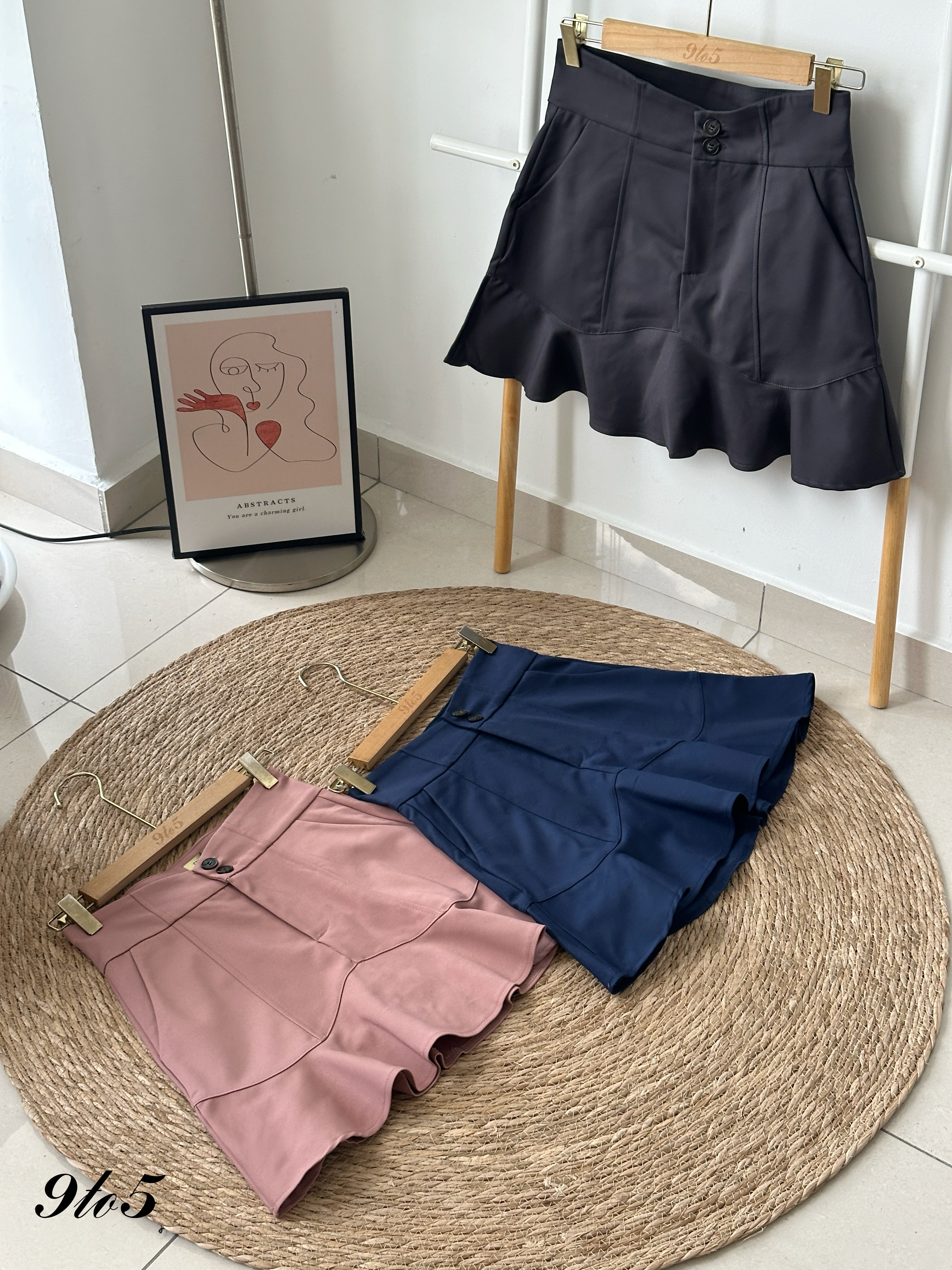 S1871 Short Mermaid Skirt - 3 Colors 