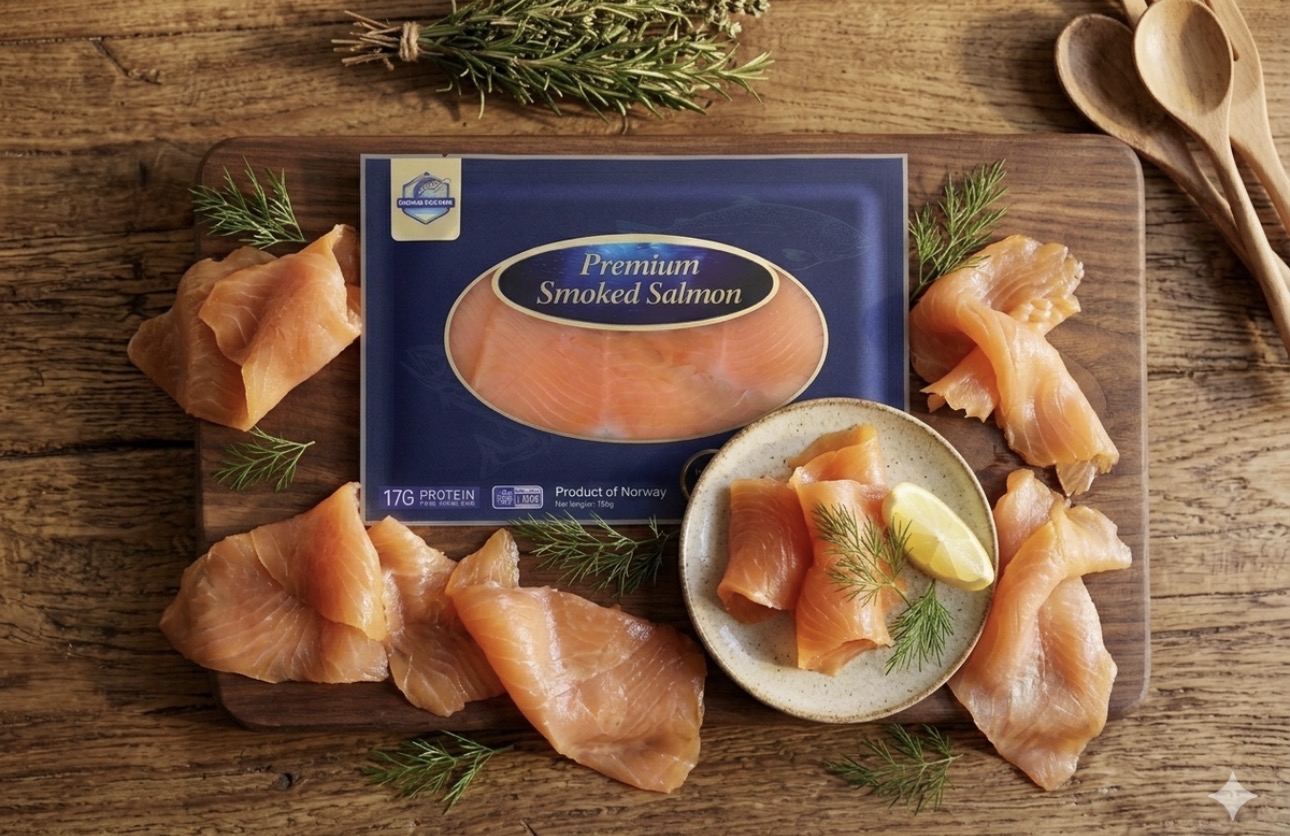 挪威煙燻三文魚切片（淨重：400g）