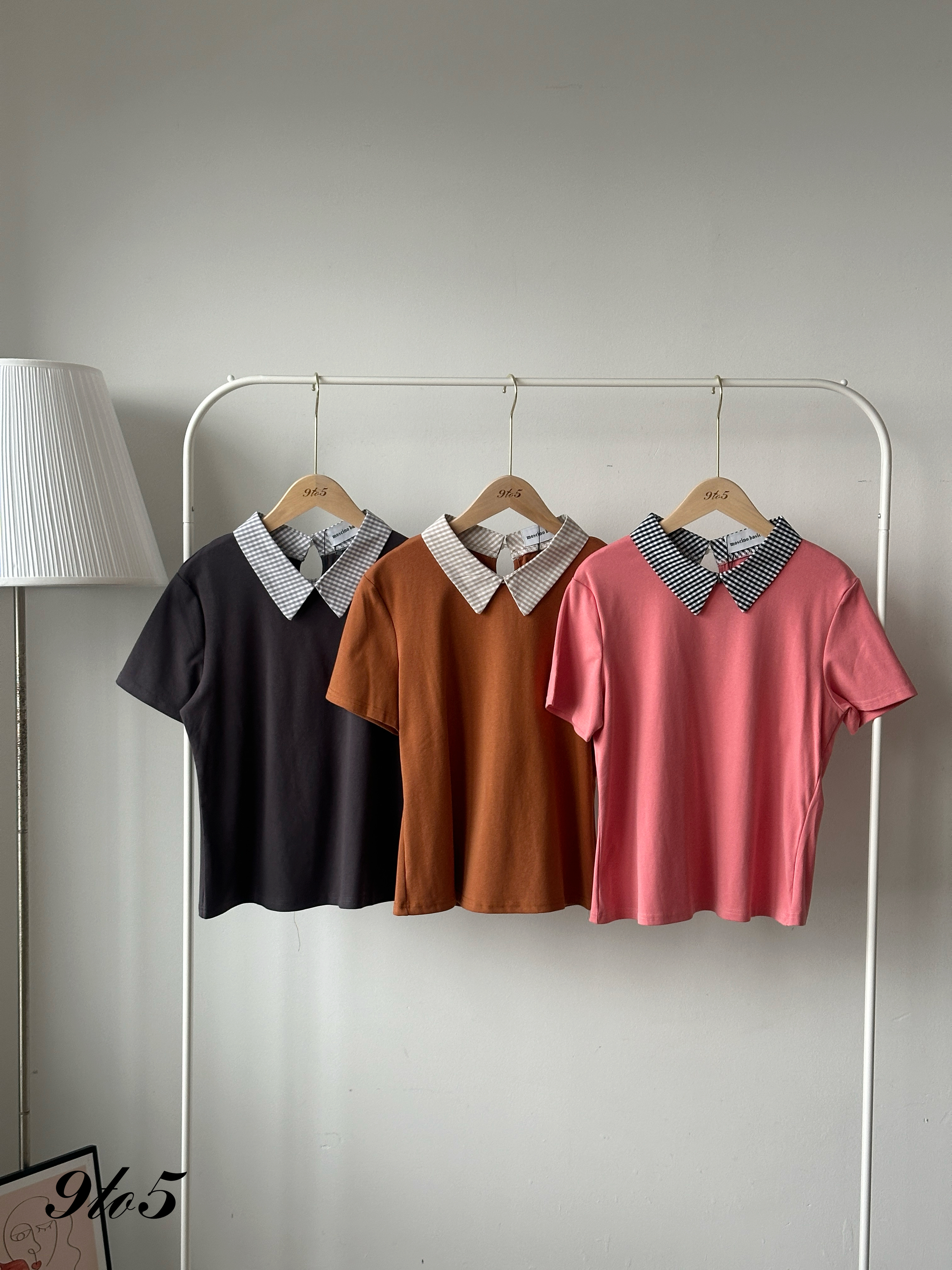 T4200 Checker Collar Polo Tee - 3 Colors 