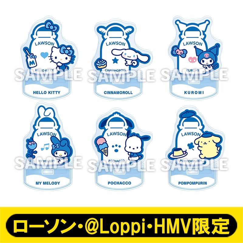 Sanrio x Lawson Yurayura Acrylic Stand Complete Set [@Loppi・HMV Limited]
