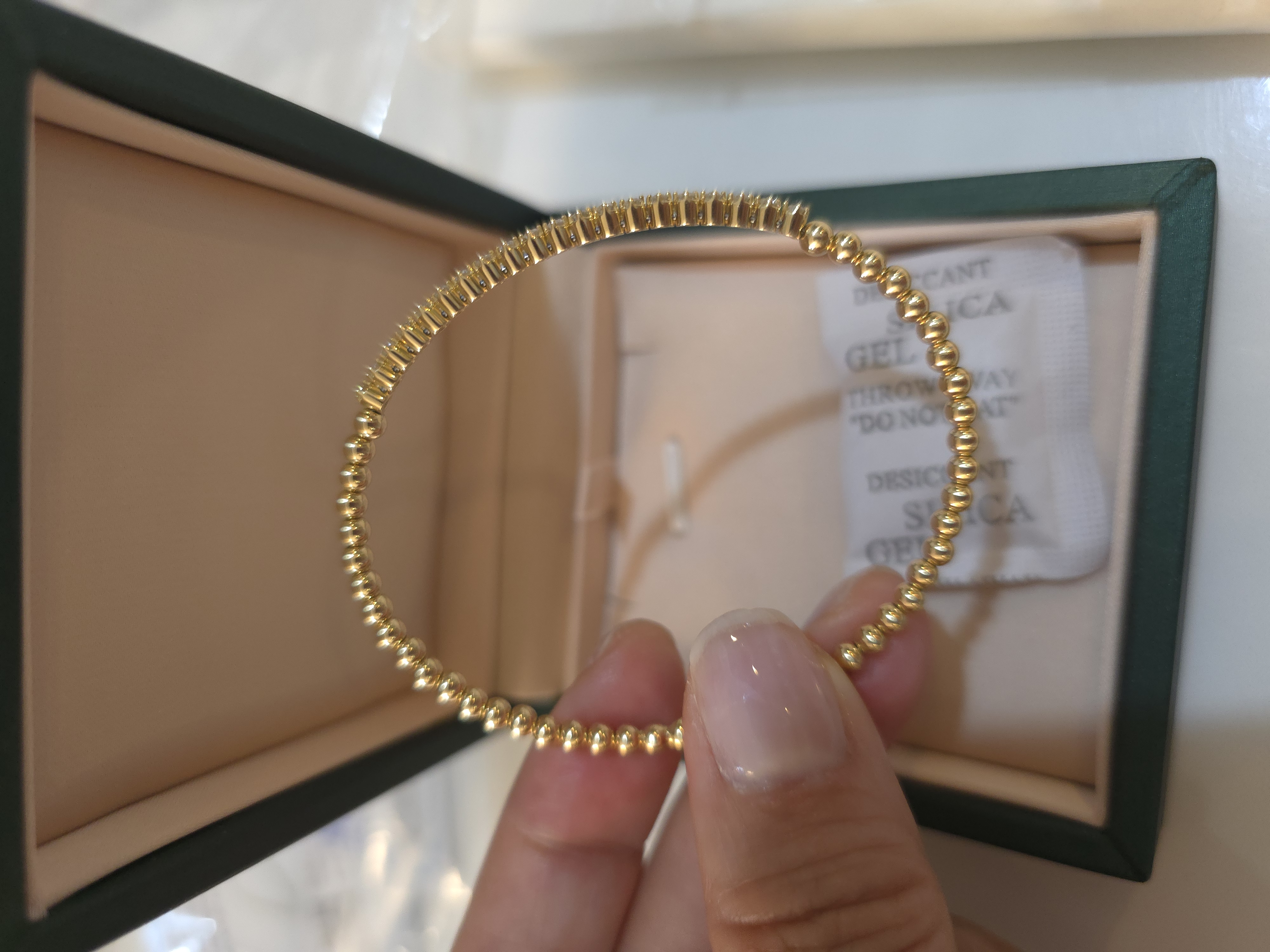 18K培育鑽石手鐲 d:0.3ct G5.179g