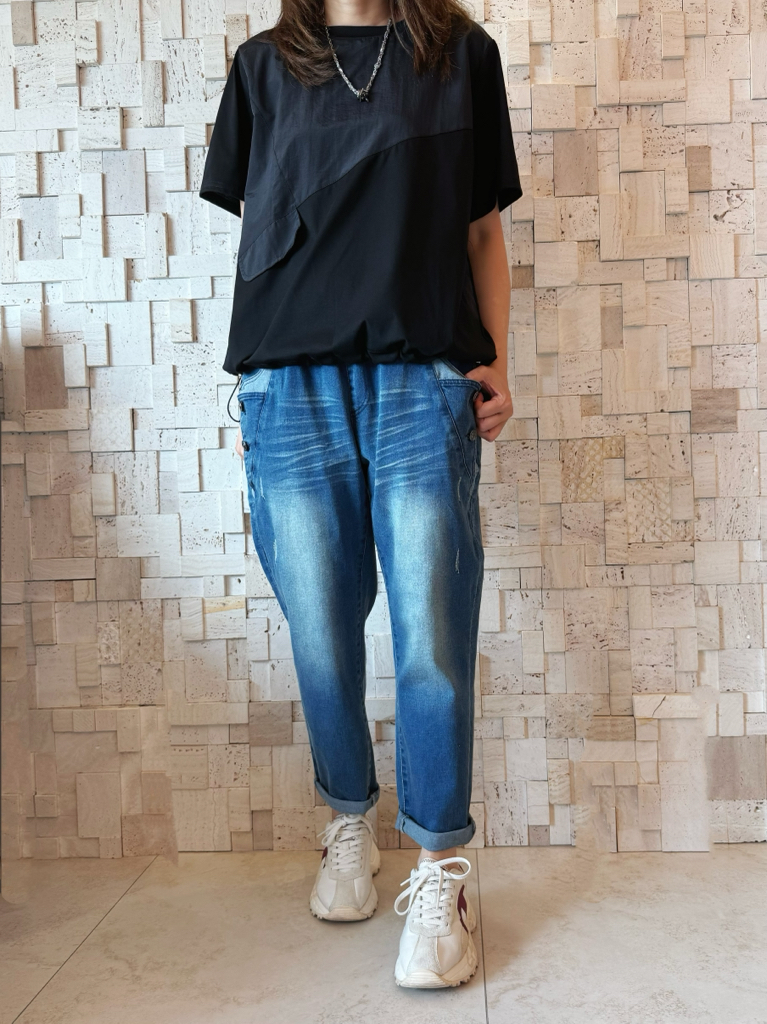 #2098 束帶拼布Top