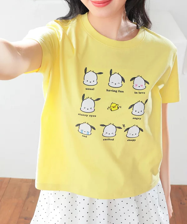 日本預訂📍日本Sanrio得意表情圖案短袖Tee