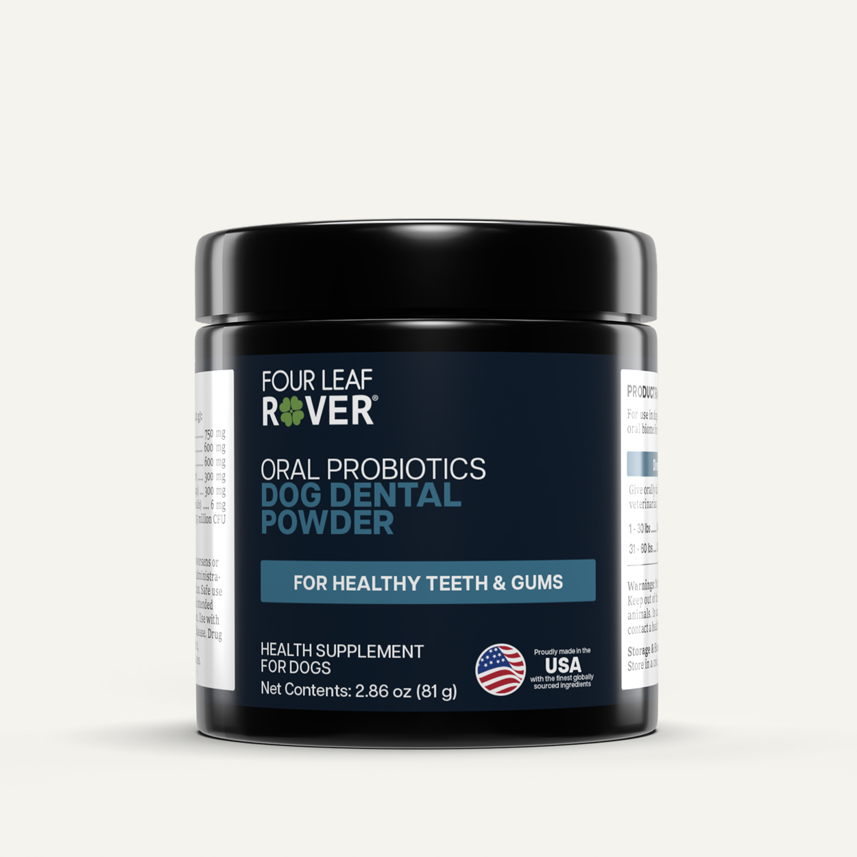 【美國 Four Leaf Rover】Oral Probiotics 口腔益生菌粉 81g｜改善口臭・護理牙齦・去除口腔有害菌・天然無添加