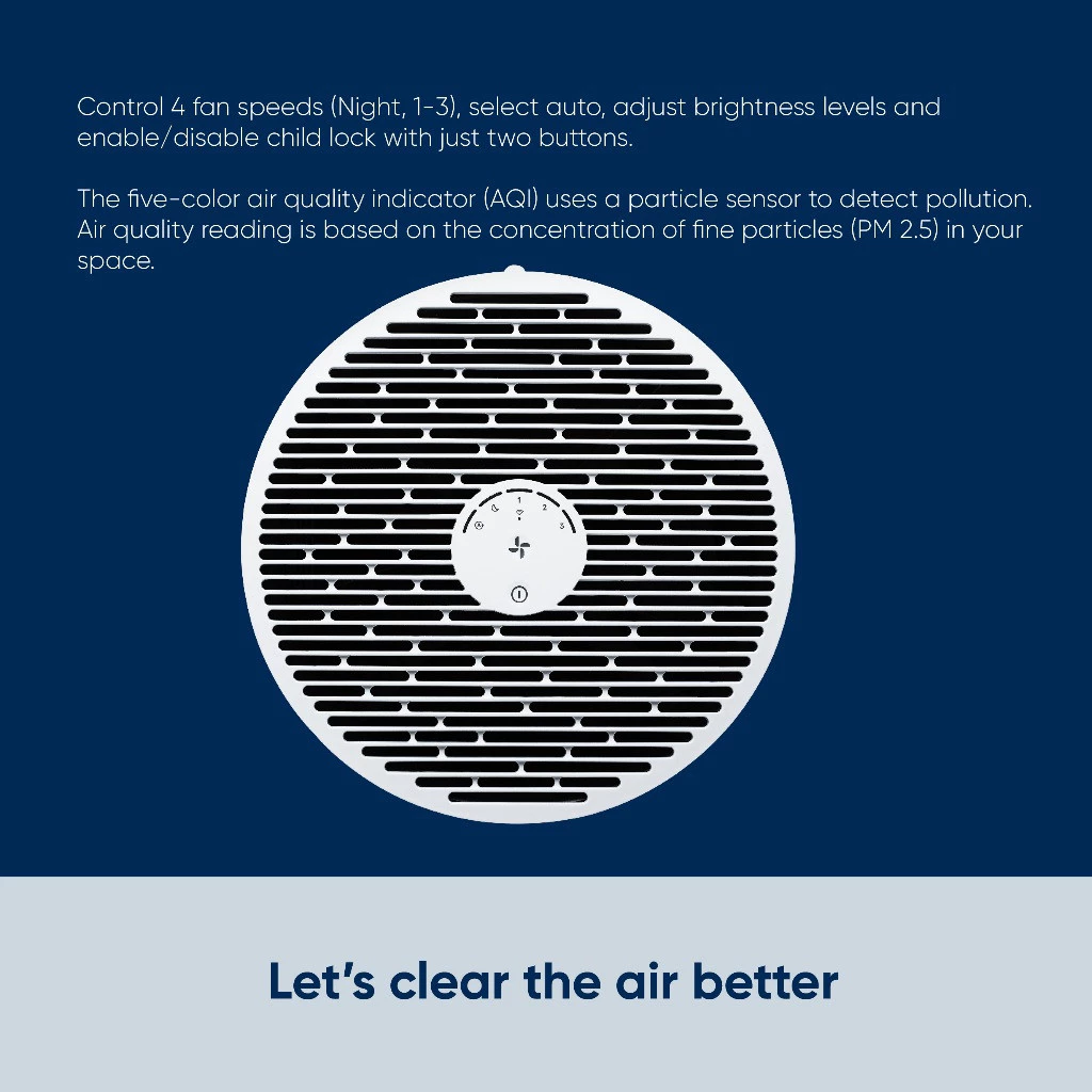 Blueair Air Purifier Blue Max 3450i (BLUEAIR3450I)