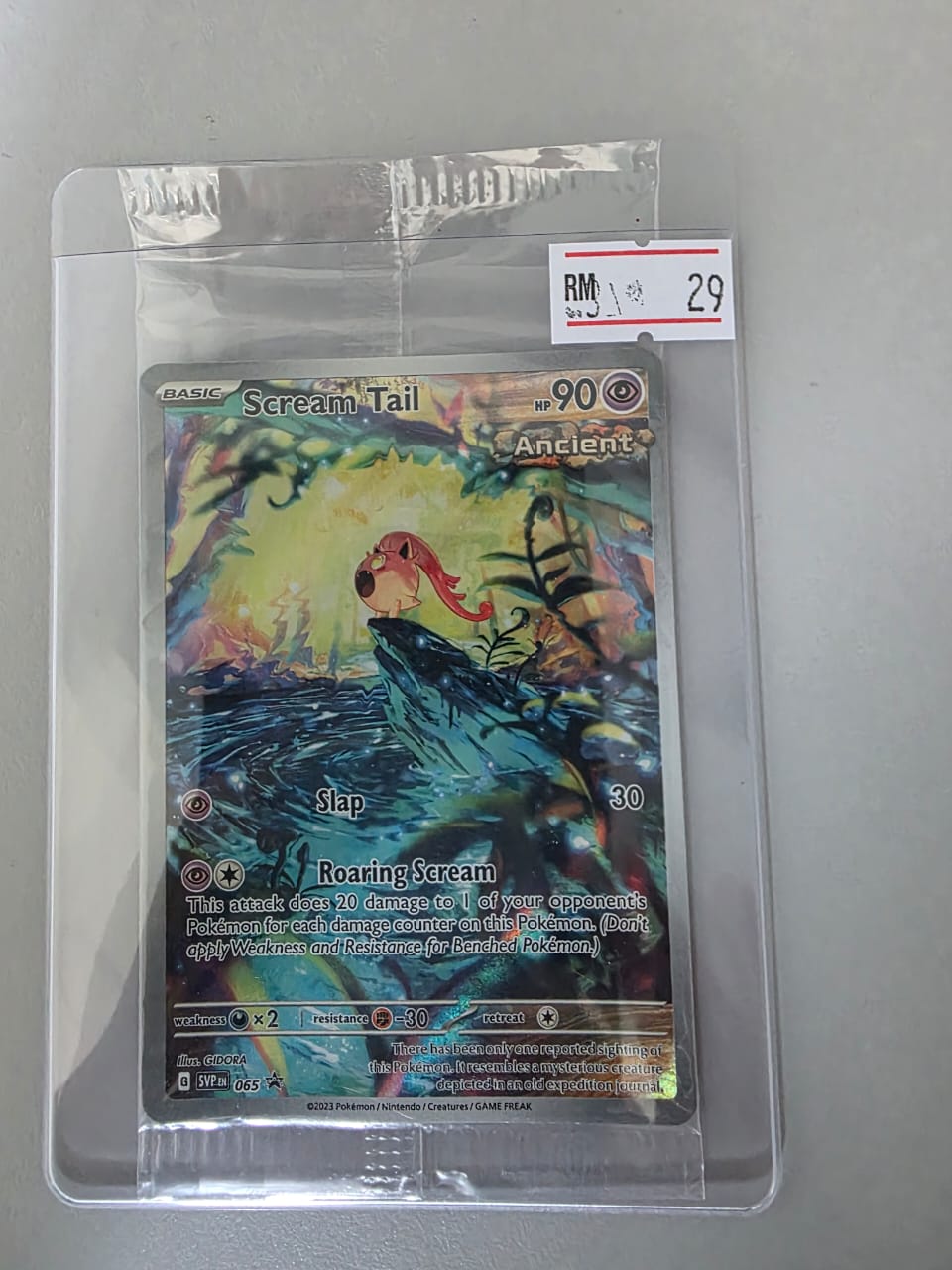 Pokemon TCG English Version Promo - Scream Tail (065) (Sealed Promo)