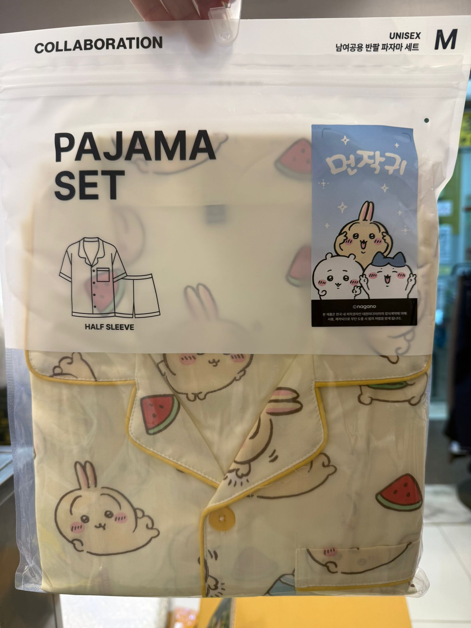 韓國SPAO x Chiikawa 聯名 短䄂睡衣套裝