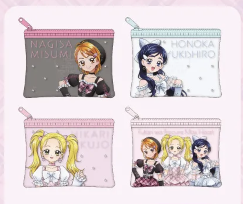 《Pre-Order》Mini Clear Pouch 透明小物袋｜光之美少女 Precure Max Heart X LAFARY (26PC37-P)