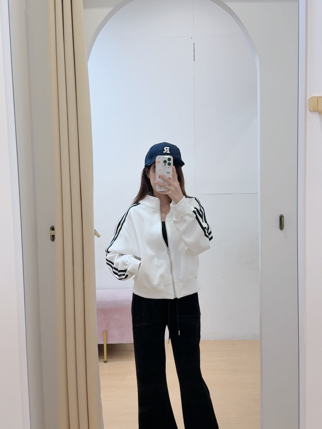 立领拉链棒球风外套上衣 R2854