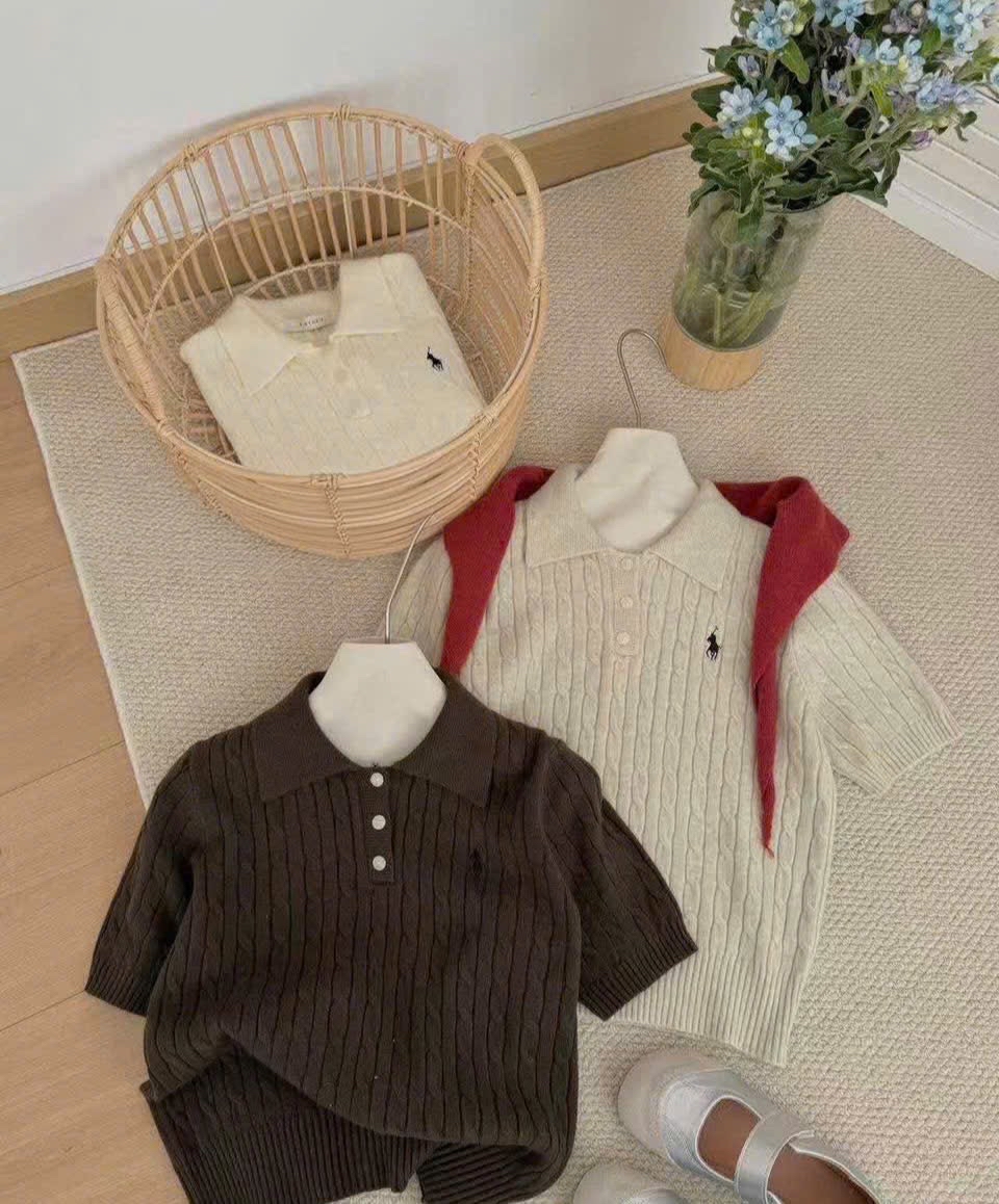 麻花針織Polo衫