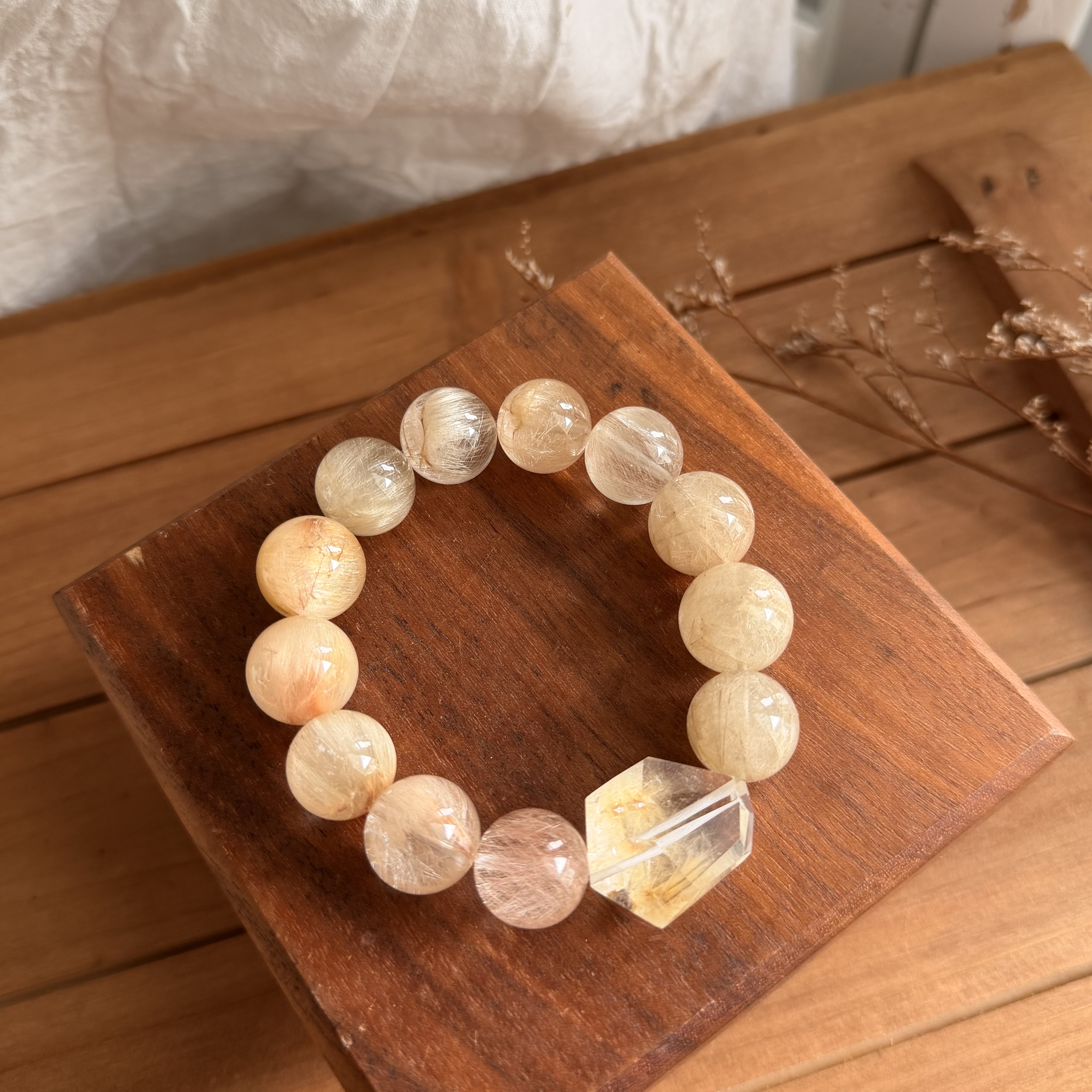 蝴蝶髮兔毛手串