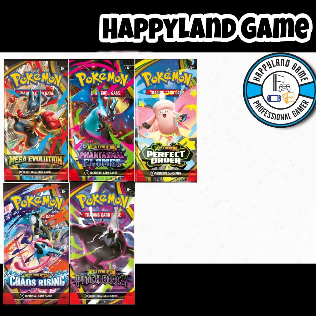 Pokemon TCG Card Game Mega Evolution - Single Pack (ME01-ME05)
