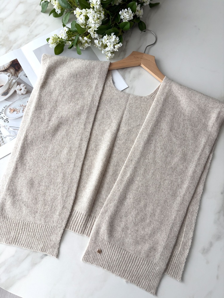 Woolen Knit Cape (3 color)