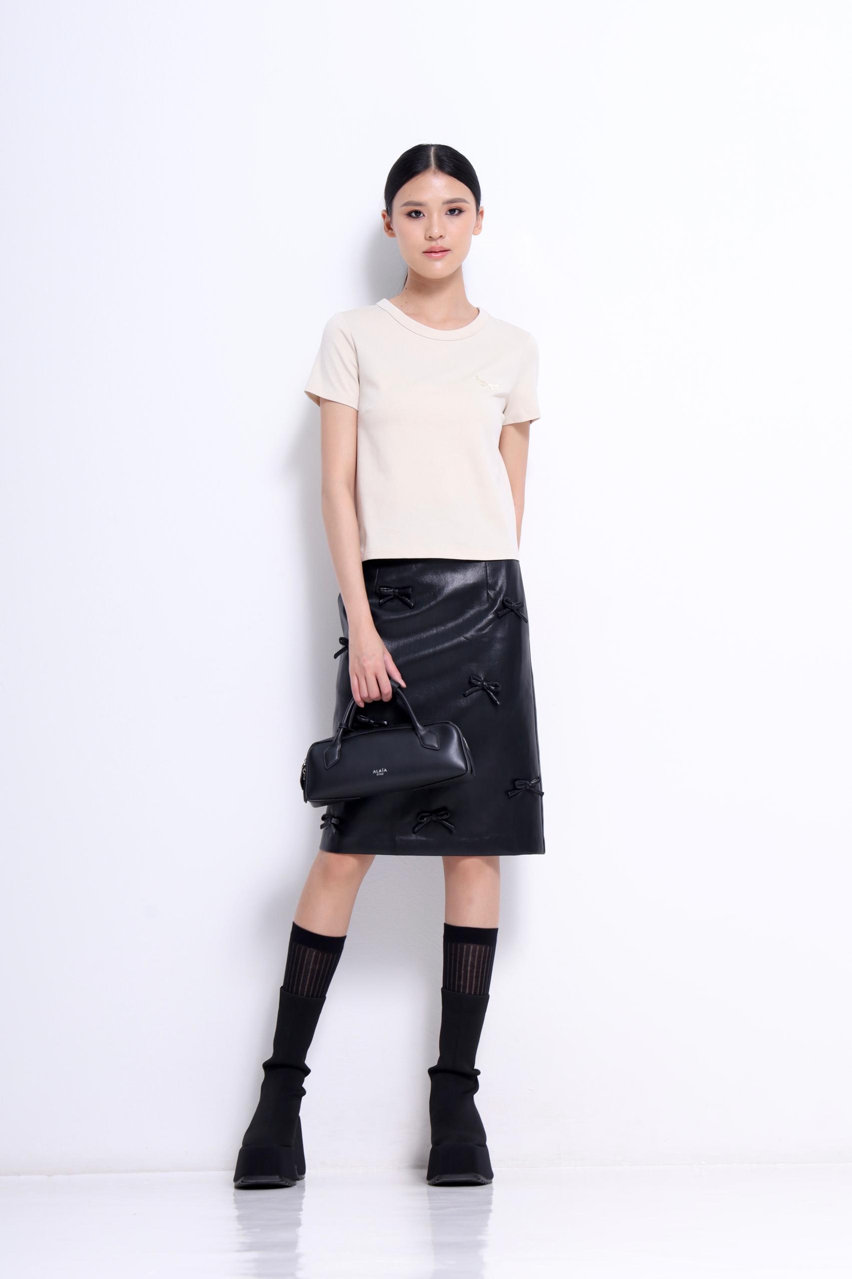 CS1422 DECORATED MINI BOW SKIRT