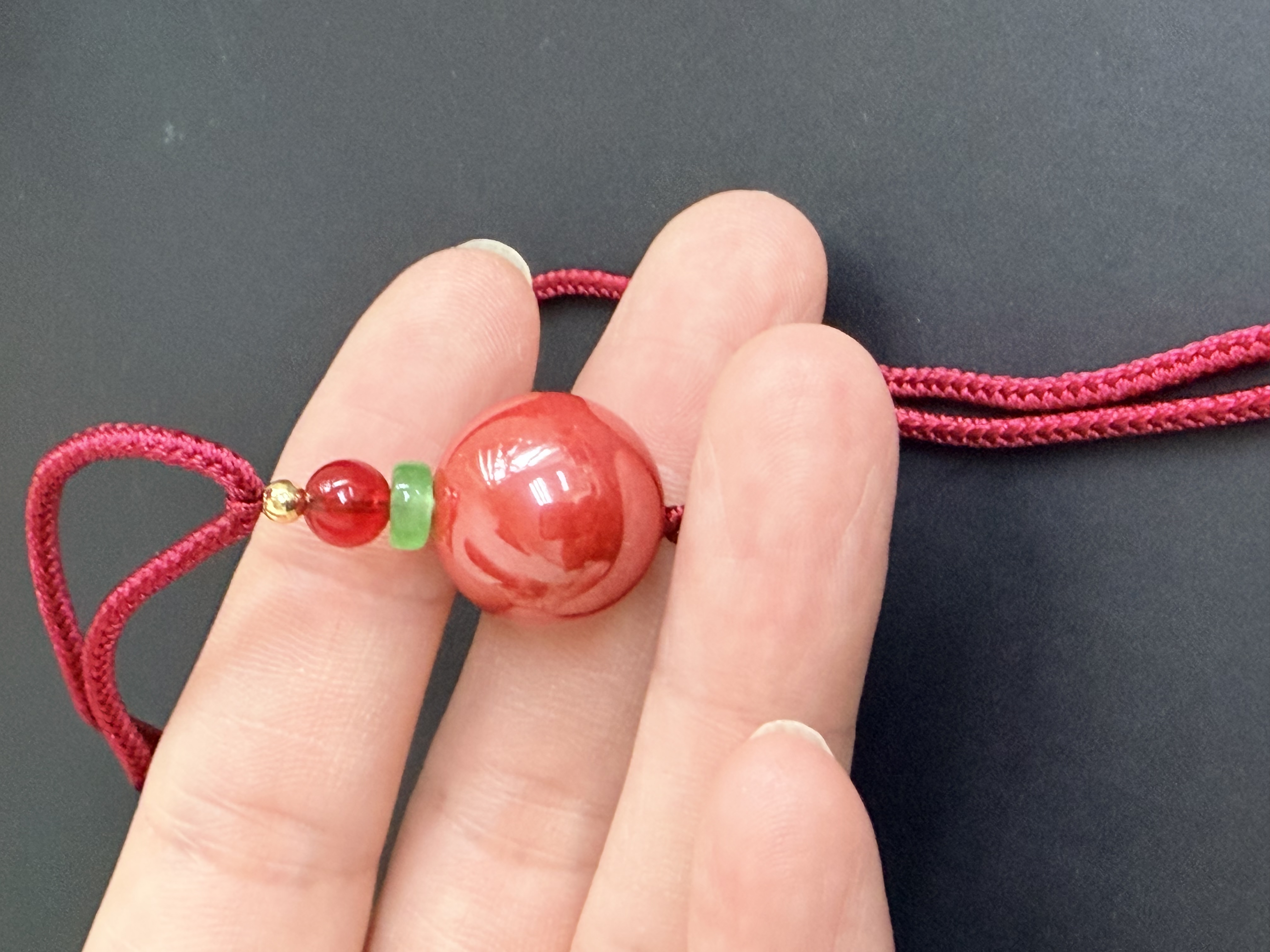 14mm 帝王硃砂吊咀 （已加持）
