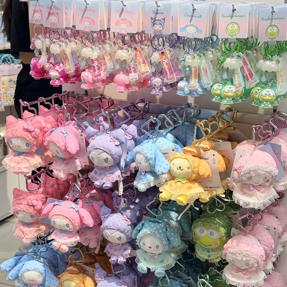 日本版Sanrio 雨衣系列公仔掛飾/鎖匙扣