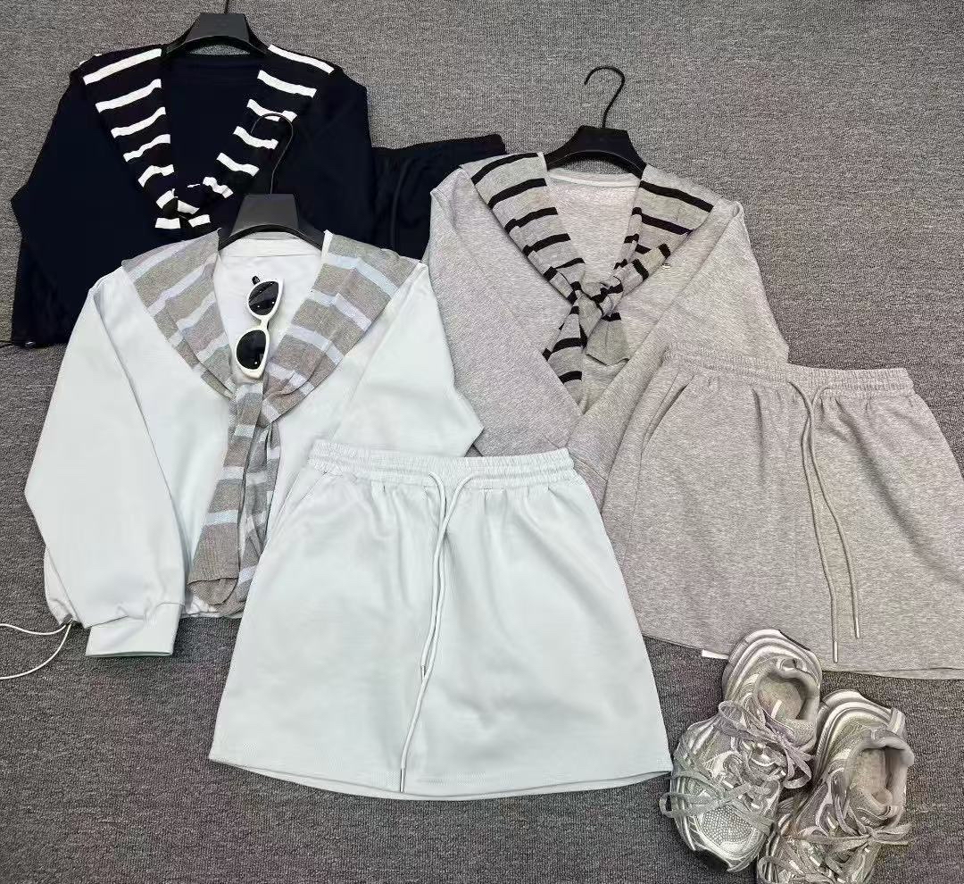 Top + sk + 披肩 Set